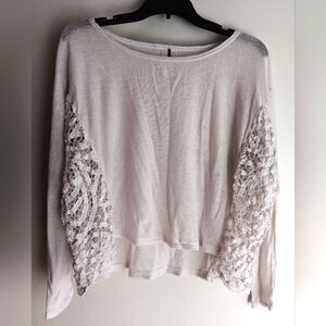 Free People Raw Hem Light Sweater